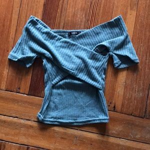 Off the shoulder crop top